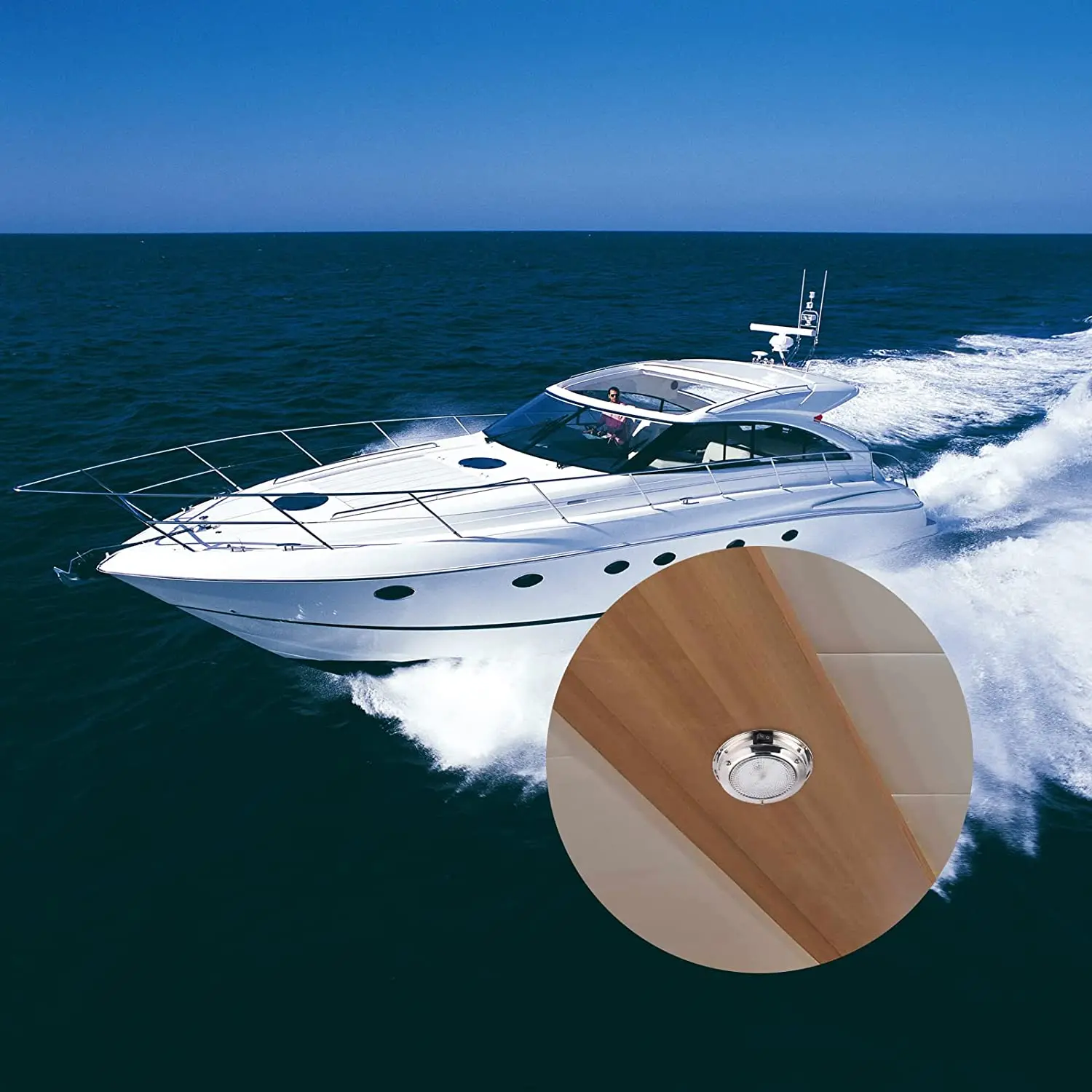 Luz LED Cabina de Barco – Interruptor Acero Inox - imagen 2