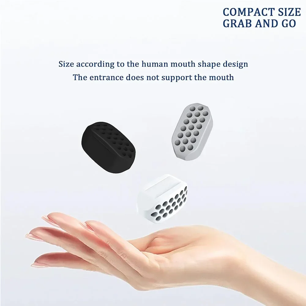 Ejercitador de mandíbula para hombres y mujeres, 2 uds., ejercitador de mandíbula Facial, gimnasio, pelota para hacer ejercicio, entrenamiento muscular, cuello, cara, adelgazamiento, boca, Jawliner - imagen 4