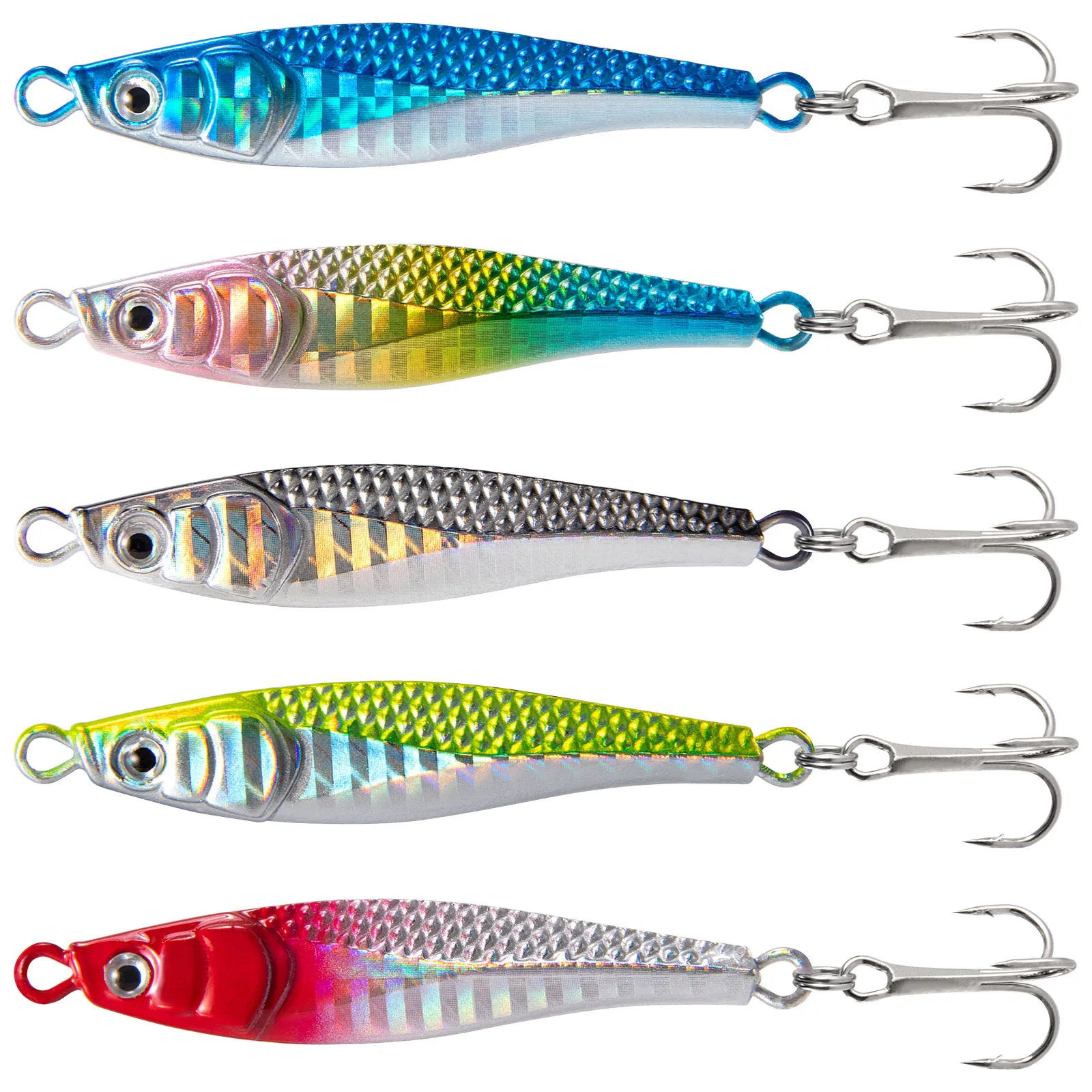 Cuchara jigging metálica – Señuelo de largo lance para pesca marina
