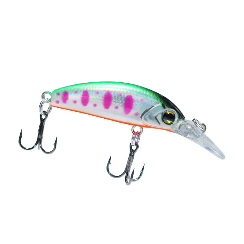 SWOLFY nuevo señuelo de pesca Mini Minnow señuelo 50mm 3,6g cebo duro Artificial con anzuelos de alta calidad Crankbaits - imagen 5