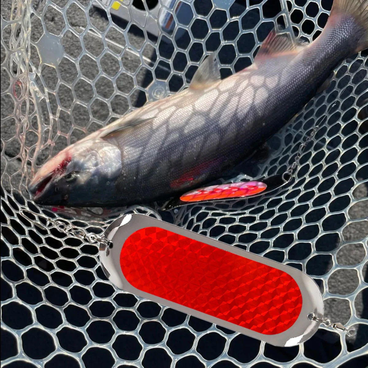 27g buceo hundimiento Trolling Flasher salmón pesca trucha pesca fundición larga Heavy Metal Flutter cuchara hoja cebo - imagen 5