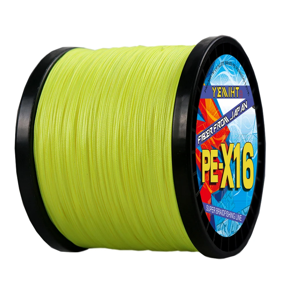 YEMIHT-sedal de pesca trenzado X16 de 100m, multifilamento suave de gran potencia, 25/32/40/55/68/80/100/125/140/161/200LB, para caña de señuelo de roca - imagen 2