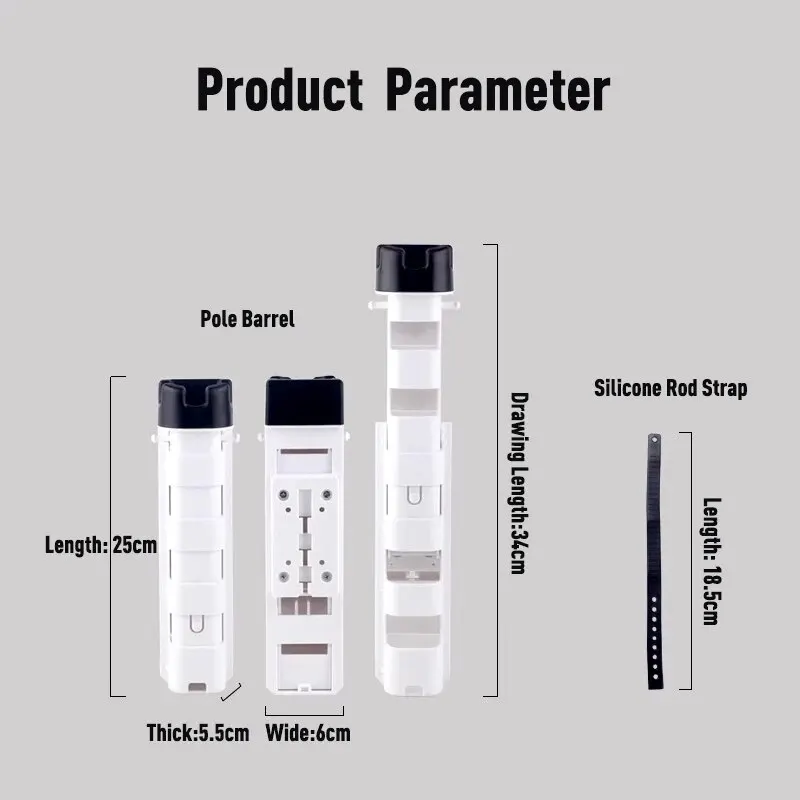 Soporte para caña de pescar, caja enfriadora de pesca, caja de aparejos, soporte para barril, soporte para caña desmontable, soporte de tubo de poste ajustable, diseño a presión - imagen 2