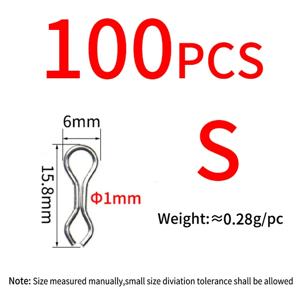 S size 100PCS