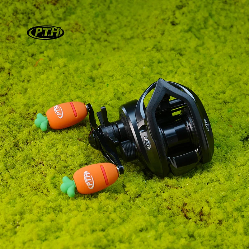 PTH 2025 nuevo perilla con forma de zanahoria 11,3g 44*33mm 1 unids/pack carrete de pesca de silicona reajuste modificar accesorios para SHIMANO DAIWA - imagen 4