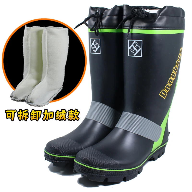 Botas de pesca impermeables de invierno – Altas antideslizantes - imagen 2