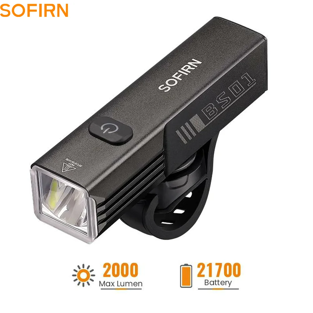 Sofirn BS01 Luz bicicleta MTB recargable USB impermeable ajuste brillo - imagen 3