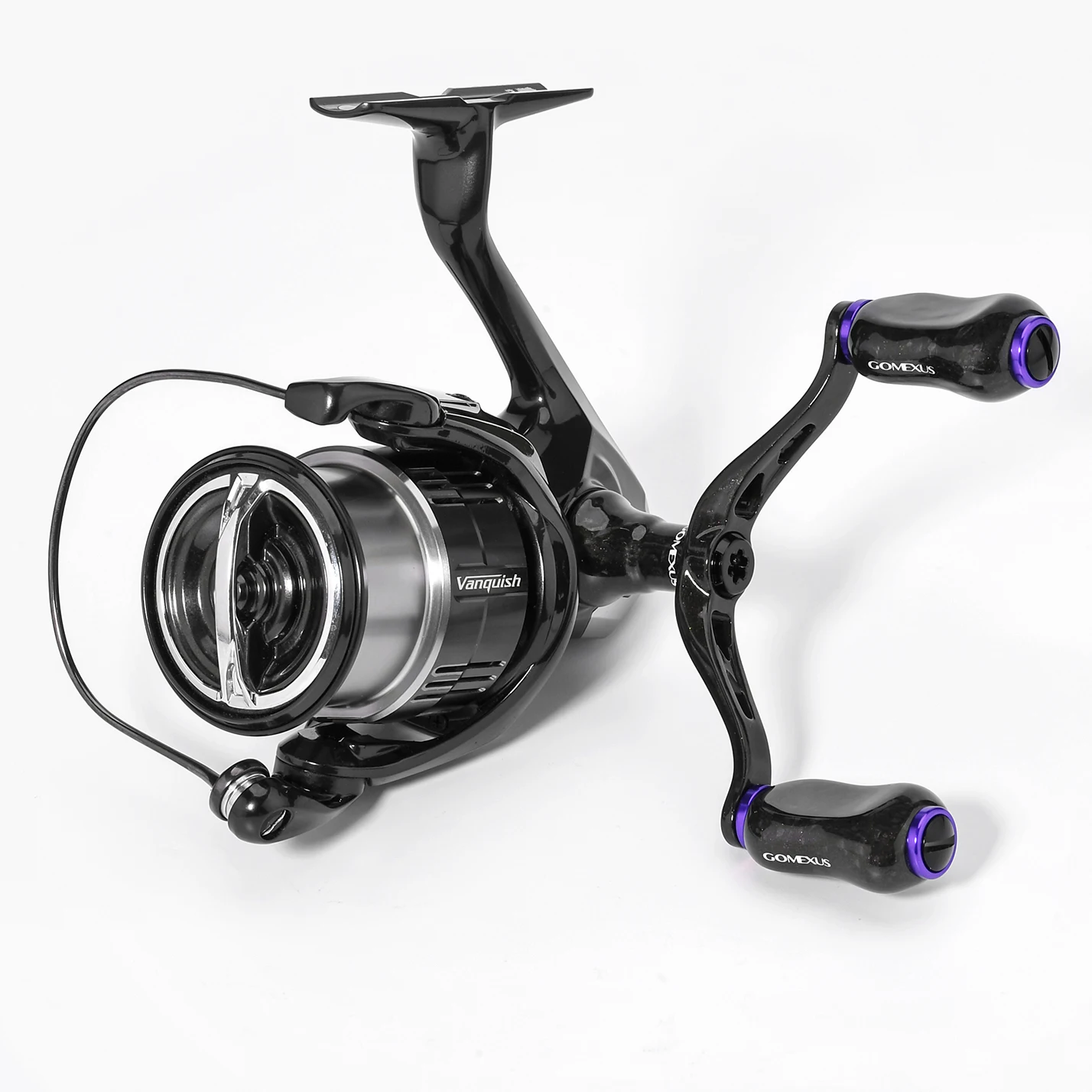 Carrete giratorio Gomexus con mango de carbono, mango de carrete de pesca Eging de 82mm para Shimano Stella Vanford Sephia Stradic Vanquish Exsence - imagen 5