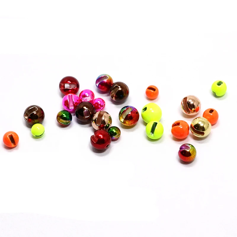 Royal Sissi-Cuentas de tungsteno ranuradas para atado de moscas, plantilla de hundimiento rápido, materiales de atado de moscas, ninfa, 100/2,5, 5/4mm, 3/3 unidades - imagen 5