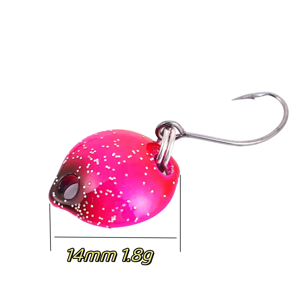 Este vibrante señuelo de pesca rosa presenta un gancho de 14 mm y está diseñado para una atracción submarina efectiva