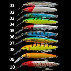 Señuelo de pesca Minnow cuenta atrás Magnum Wobblers hundimiento Trolling cebo duro 130mm 32,5g agua salada Artificial para azul atún