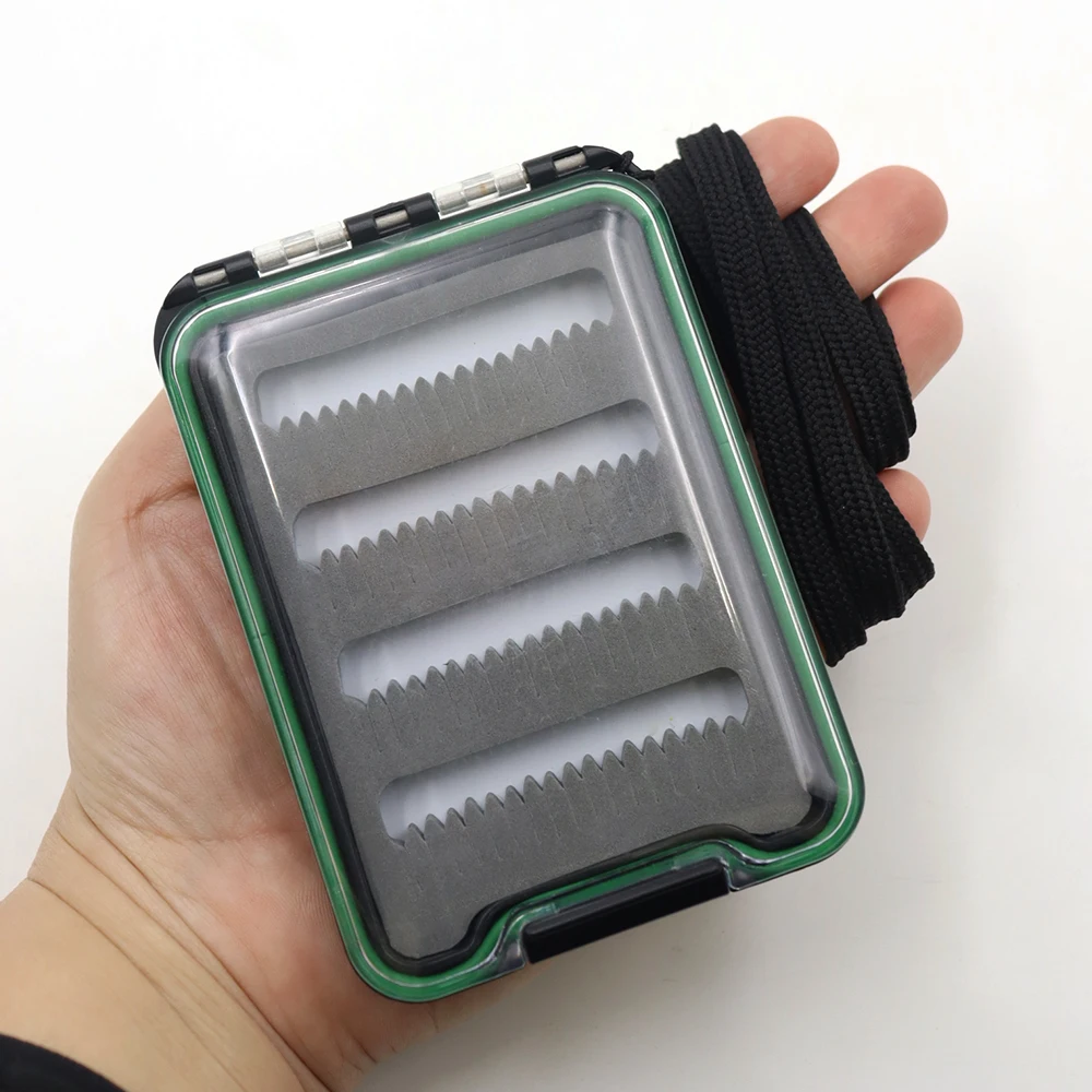 Caja de almacenamiento para señuelos con mosca ZYZHE, cordón antipérdida - imagen 2