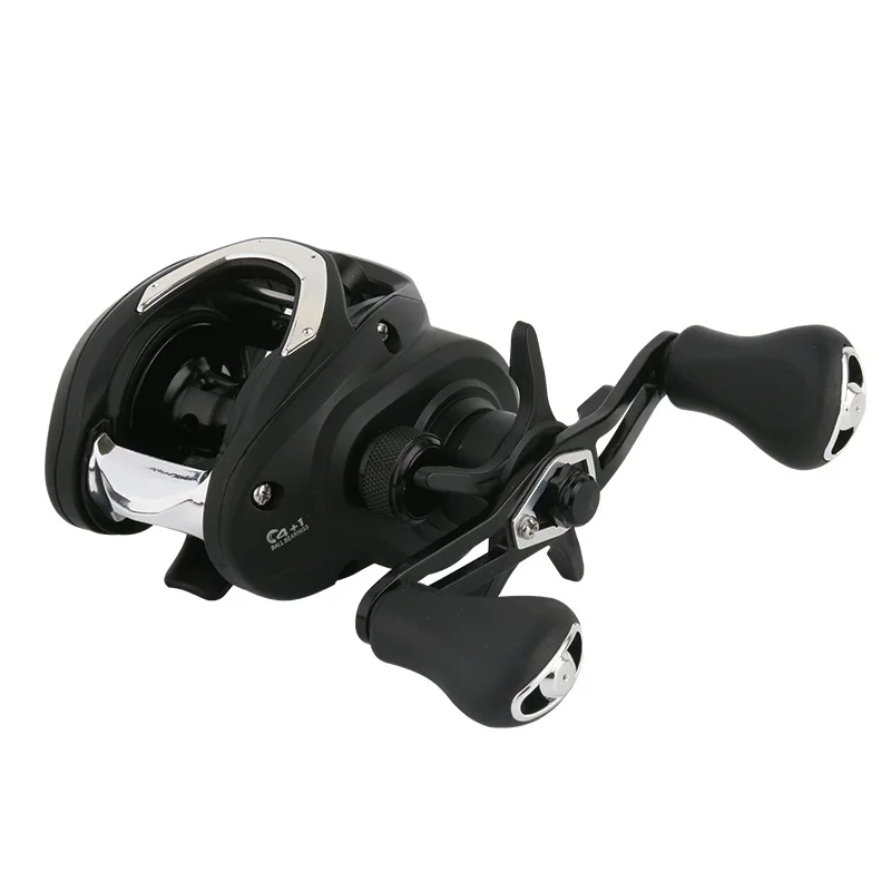 Carrete de pesca con freno magnético serie CC80 4 + 1BB, 7,5: 1, carrete de Metal ligero, Baitcasting, rueda de pesca, agua salada - imagen 5