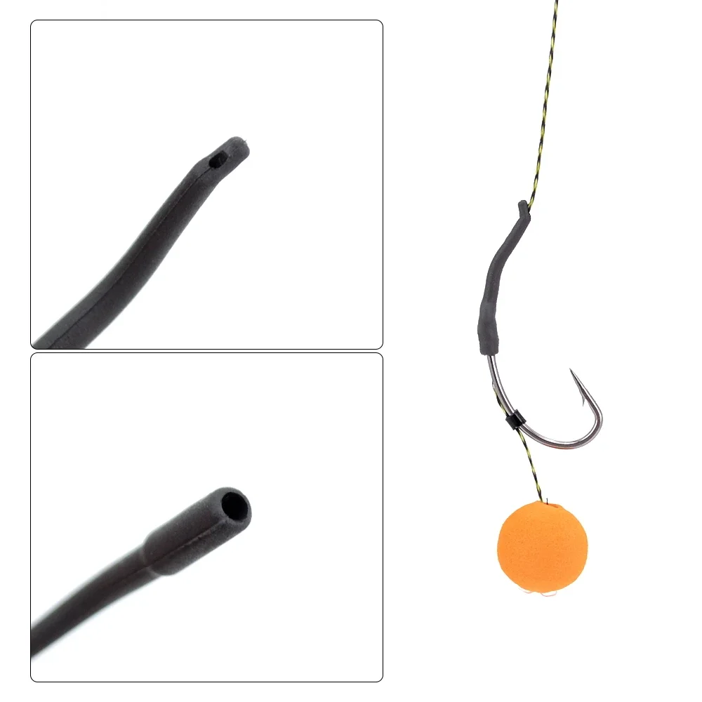 Alineadores de Línea Corta para pesca de carpa, base de pesca de tungsteno, manga de gancho de tungsteno, aparejos terminales de carpa, 10 piezas - imagen 4