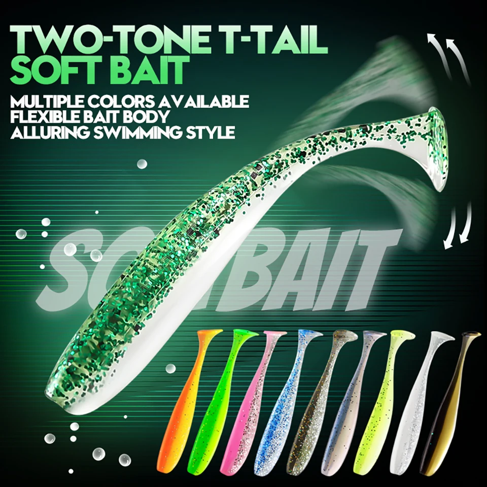 Vinilos T-Tail WALK FISH con aroma para trucha y perca - imagen 5