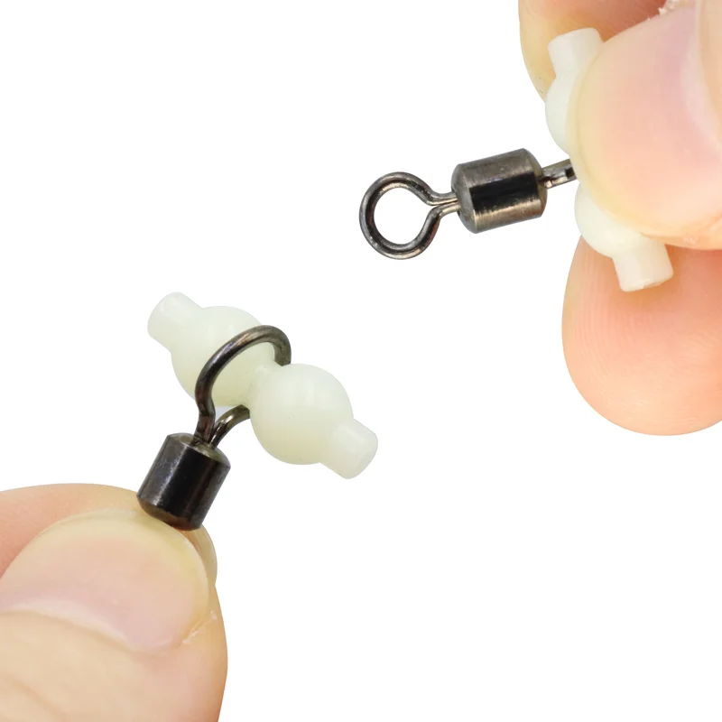 ZYZ-aparejo giratorio de pesca luminoso de 3 vías, Conector de aparejo giratorio de tres vías, Herramienta de gancho dividido, accesorios de gancho de cuerda, 10 unidades por lote - imagen 5