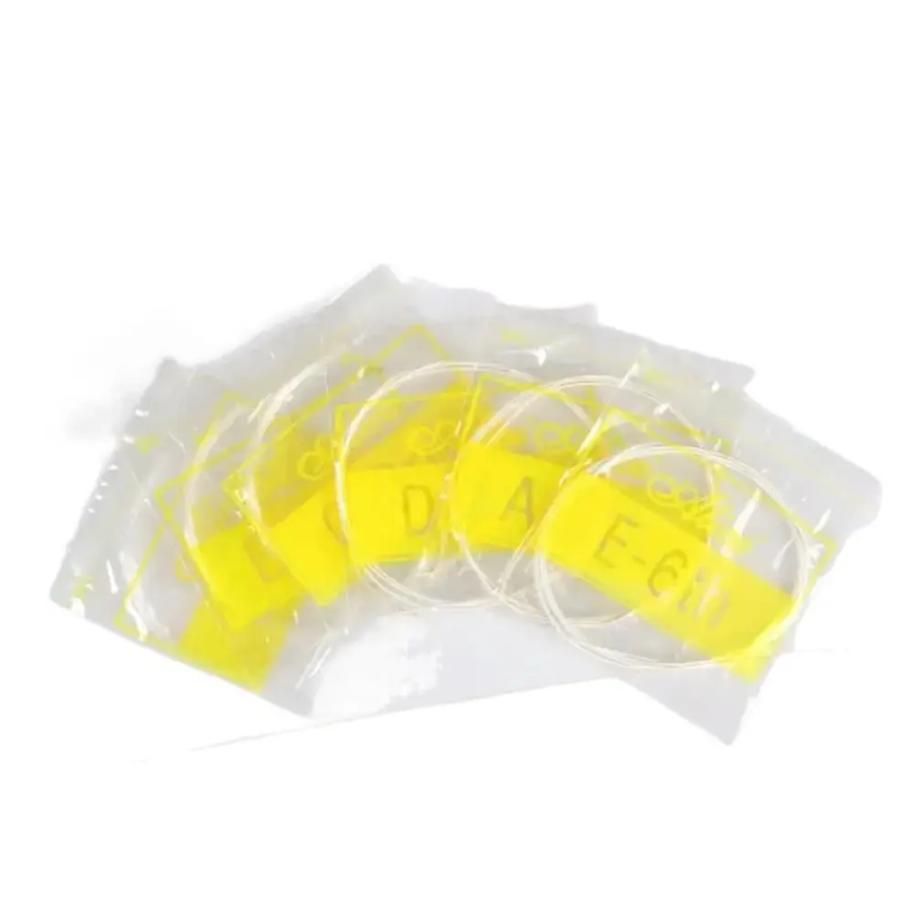 Cuerdas de guitarra clásica A106H de nailon transparente, cuerda de guitarra, cuerda de cobre chapada en plata, 1 Juego - imagen 5