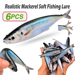 Señuelo blando realista de macarela 14.5cm para jigging salado