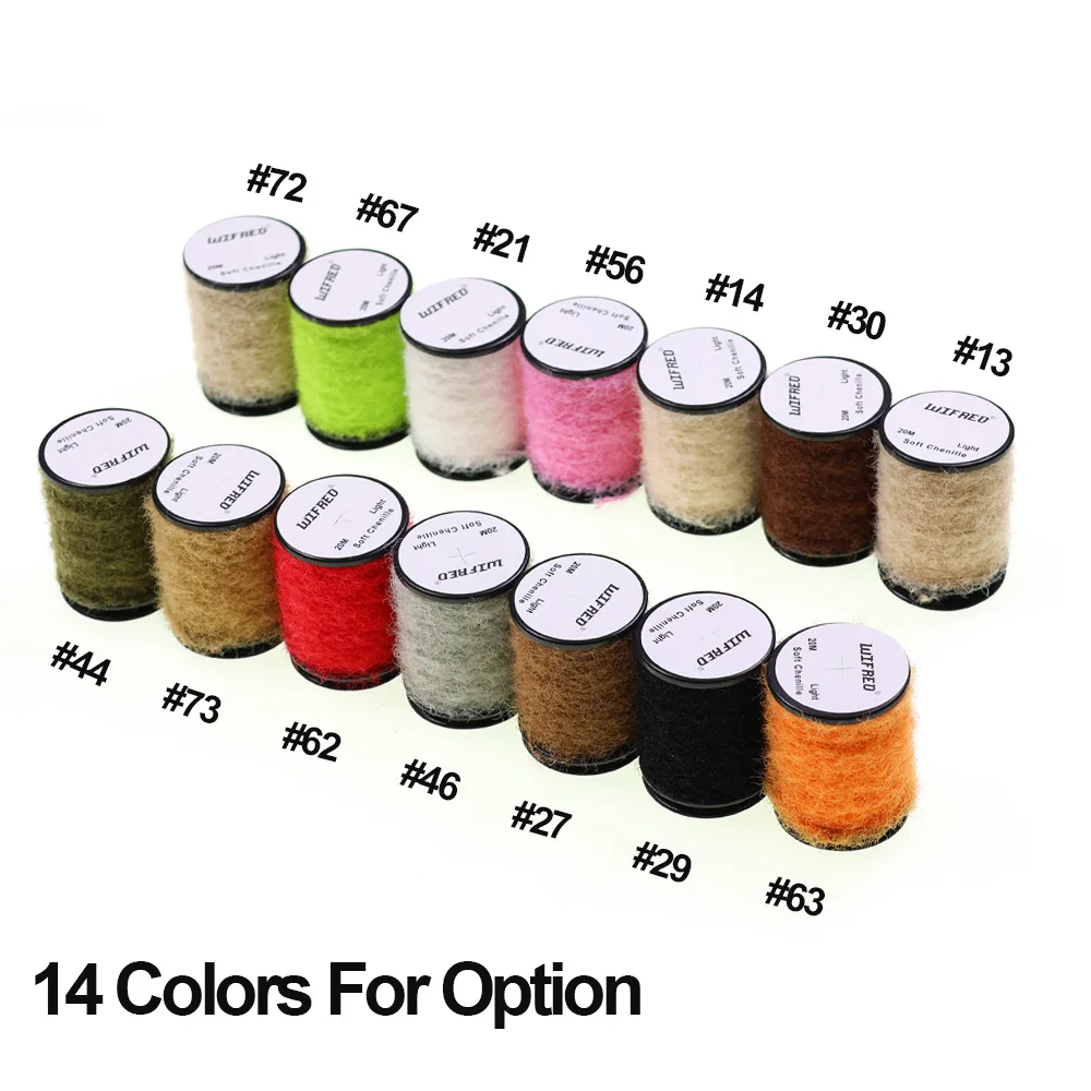 Chenille suave ICERIO para montaje de moscas y trucha - imagen 3