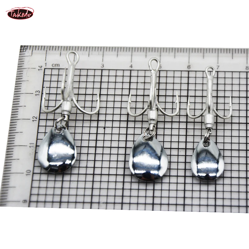 TAKEDO RX17 pesca en el mar Swimbait Fsat hundimiento señuelo lápiz cebo Jigging señuelo con 2X anzuelo triple plantilla de Metal señuelo para lubina atún - imagen 5