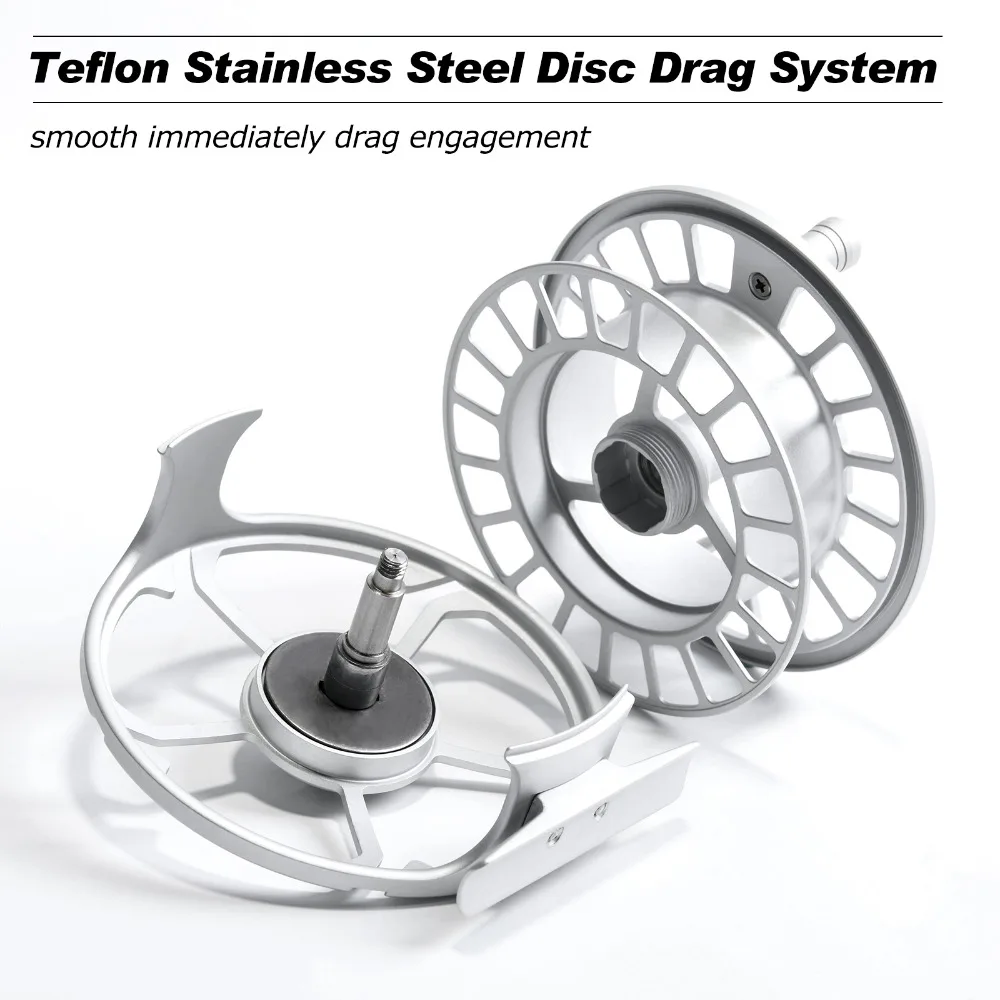 Goture-carrete de pesca con mosca profesional, rueda de pesca con mosca de aluminio, Metal mecanizado CNC, 3/4, 5/6, 7/8, 9/10, 2 + 1BB - imagen 5