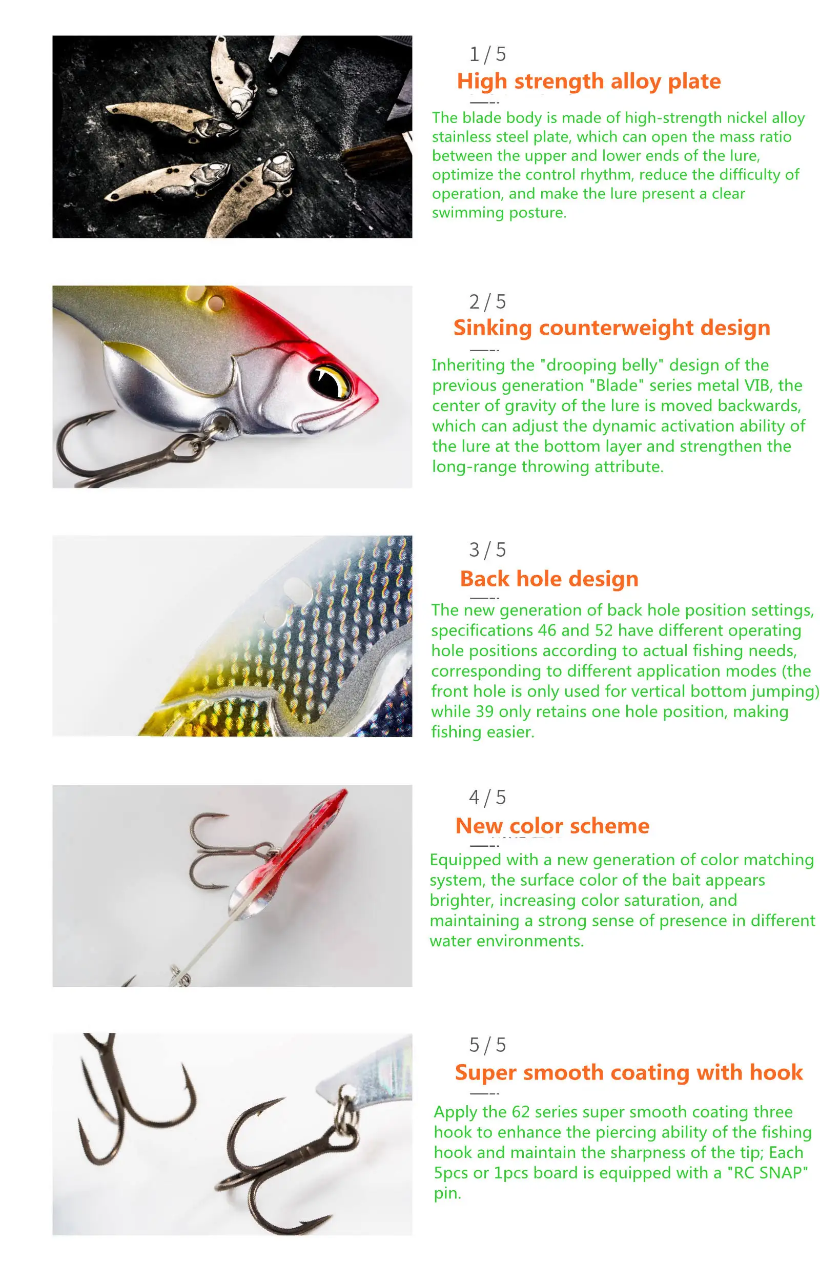 Experimente la mejor innovación de pesca con nuestro diseño elegante de aleación de alta resistencia y esquema de color versátil