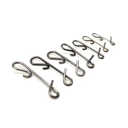 1000 Uds accesorio de Pesca gancho giratorio envoltura Snap línea de Pesca conector de cable Pin a presión sin nudo herramienta de aparejos Kit de señuelo Pesca