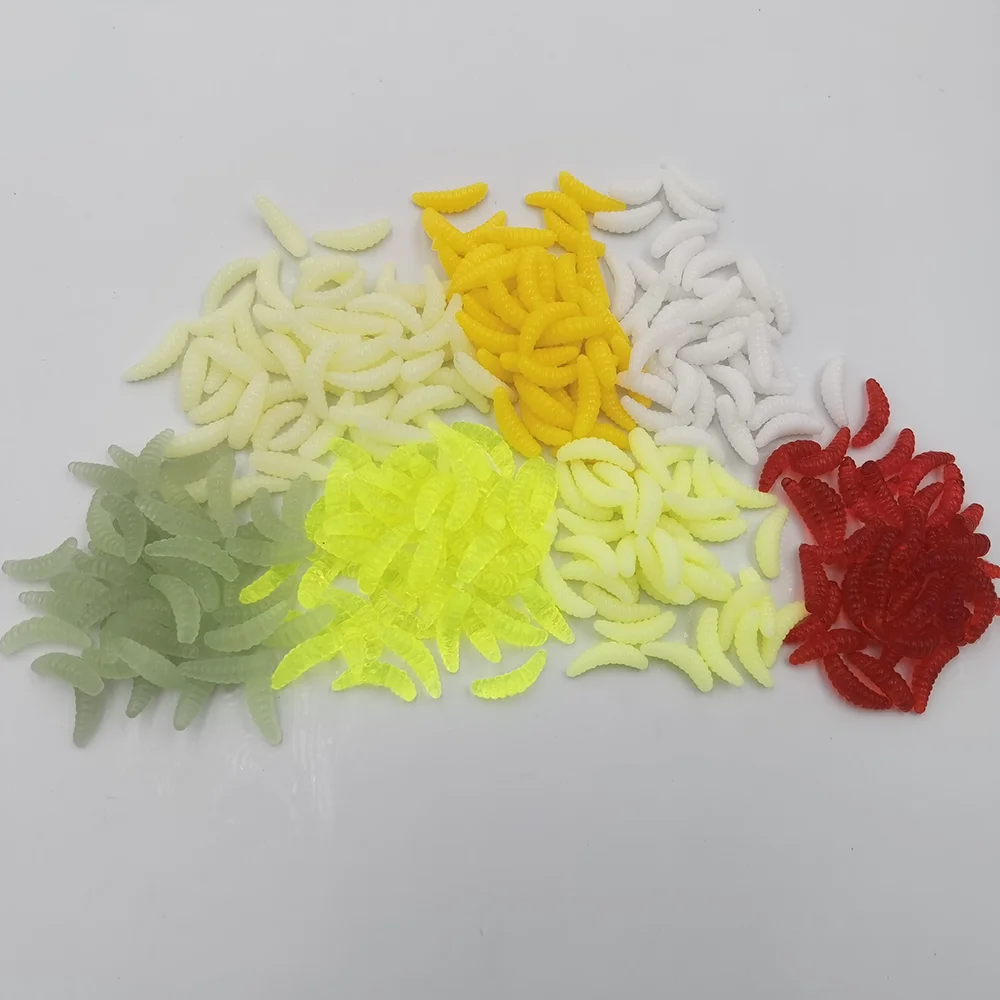 Señuelos artificiales de silicona para pesca, gusano de pan suave de 500g, 2cm, 0,38g, 1300 piezas - imagen 5