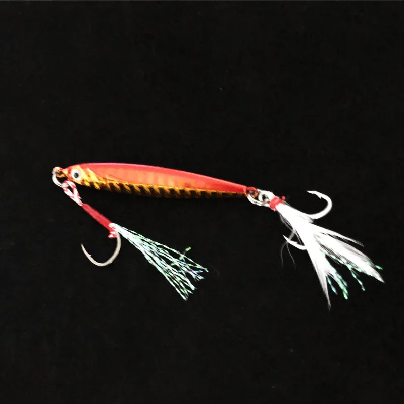 Señuelo de pesca pequeño Jigbait 15g 5,5 cm plantillas de Metal señuelos artificiales lubina bagre mandarín cabeza de serpiente caballa 1 pieza venta - imagen 4