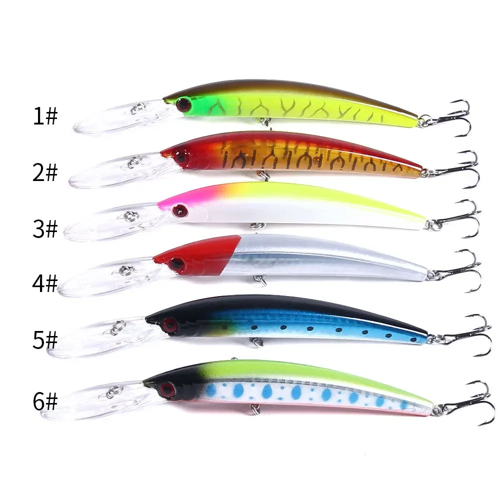1 Uds 15cm 15g Jerkbait de buceo profundo cebo duro Artificial pesca Wobblers señuelo para lubina Lucio carpa aparejos de pesca - imagen 5