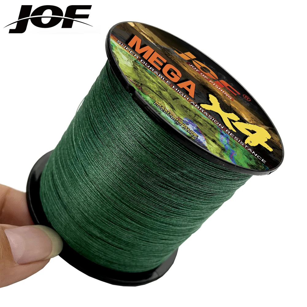 JOF 4 hilo de pescar trenzado 500M 300M multifilamento PE 4 hebras cable de pesca 10LB-80LB fuerte tecnología japonesa - imagen 2