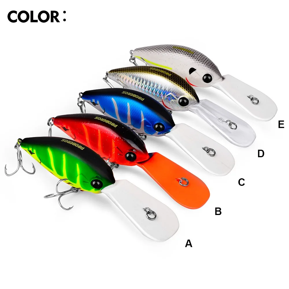 1 unidad de Crankbait sonajero, 12,5 cm-24,5g, señuelo de pesca flotante, cebo duro ruidoso, Wobbler Artificial, Swimbait de lubina de fundición larga - imagen 2