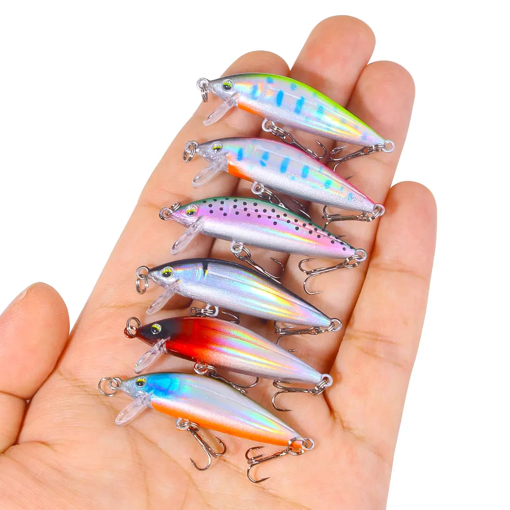 3g 5cm 1PC mini Minnow Wobblers Señuelos de Pesca trucha cebo duro Artificial Jerkbait Crankbait lubina perca trucha aparejos - imagen 3