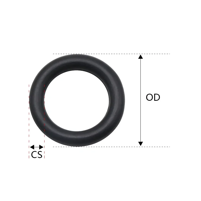 10/50 Uds EPDM o anillos CS 4mm OD 12 ~ 150mm resistencia a ácidos y álcalis resistencia al agua resistencia a la fricción o-ring negro - imagen 2
