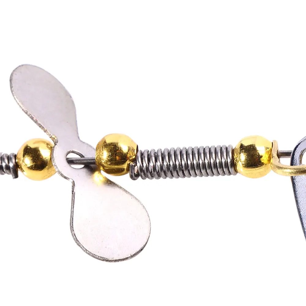 1 ud./5 uds. 8,5 cm 7g cebos giratorios para pesca de lubina plantilla de metal señuelo cebo de pesca Spinner cuchara señuelos aparejos de pesca Zander Muskie pesca - imagen 3