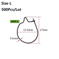 500Pcs Size L