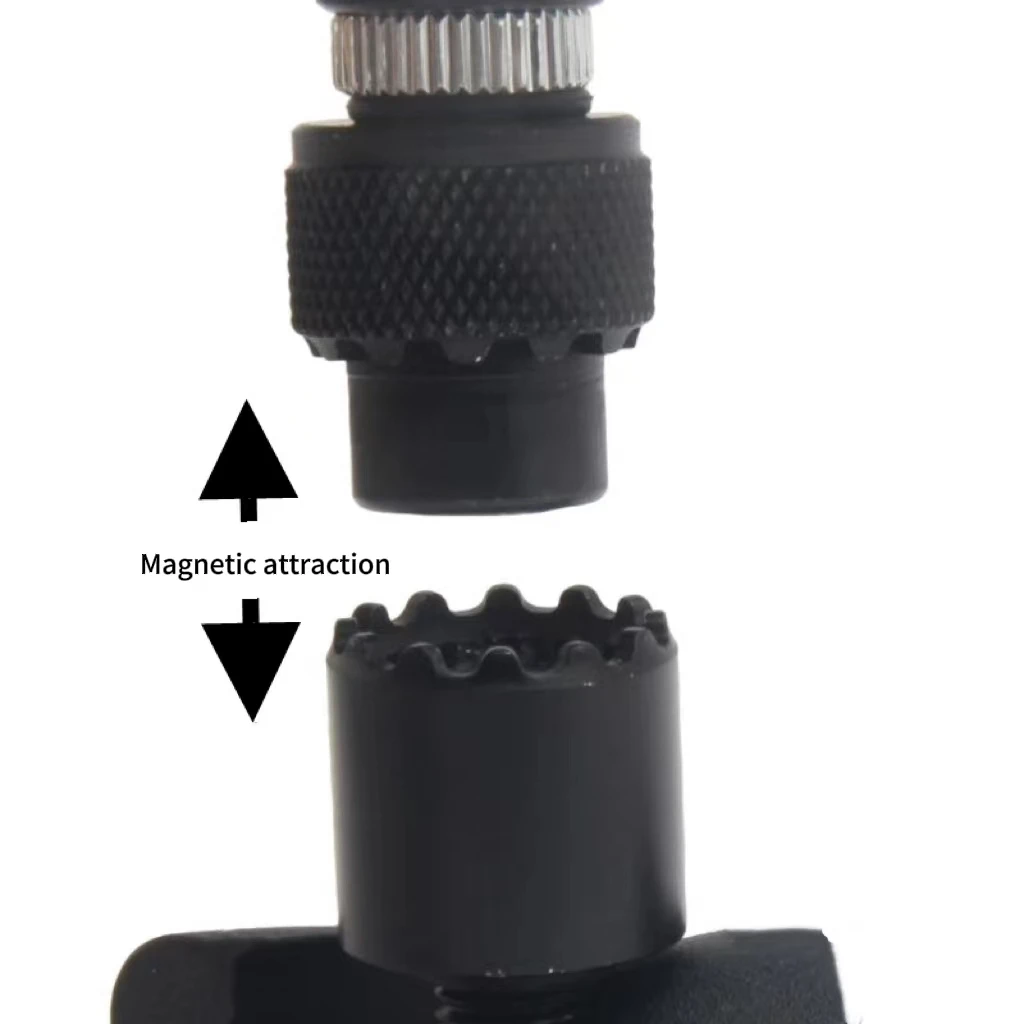 Adaptador rápido de pesca con imán N45, desconexión rápida, alarma y soporte de conexión rápida, 2 uds. - imagen 3