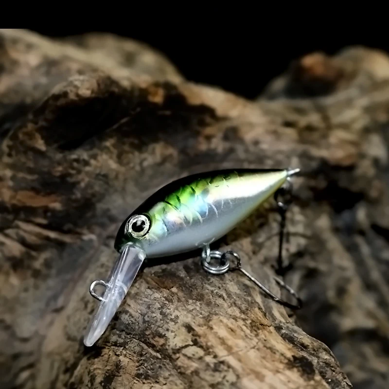 Swolfy 1 pieza 30mm 2,4g trucha ultraligera Crankbait señuelo de Pesca flotante 0-1,5 m Minnow Pesca Wobbler cebo para trucha - imagen 5