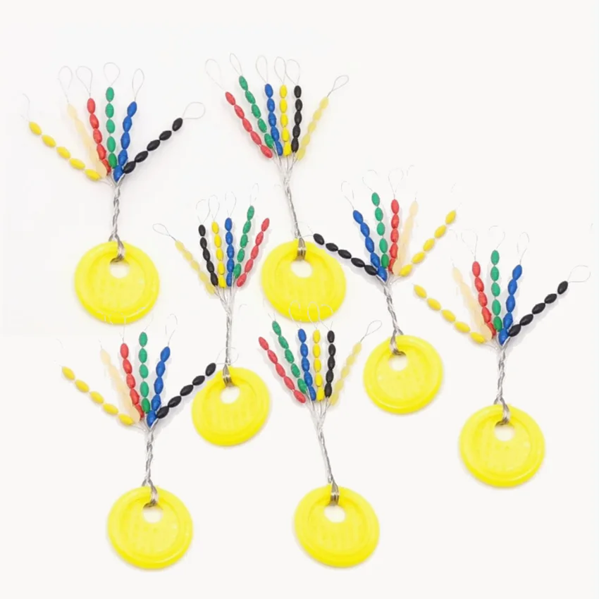 30 uds/1 grupo flotador de goma detiene granos espaciales tapón ovalado conector línea boyas pesca Bobber flotador para accesorios de pesca - imagen 3