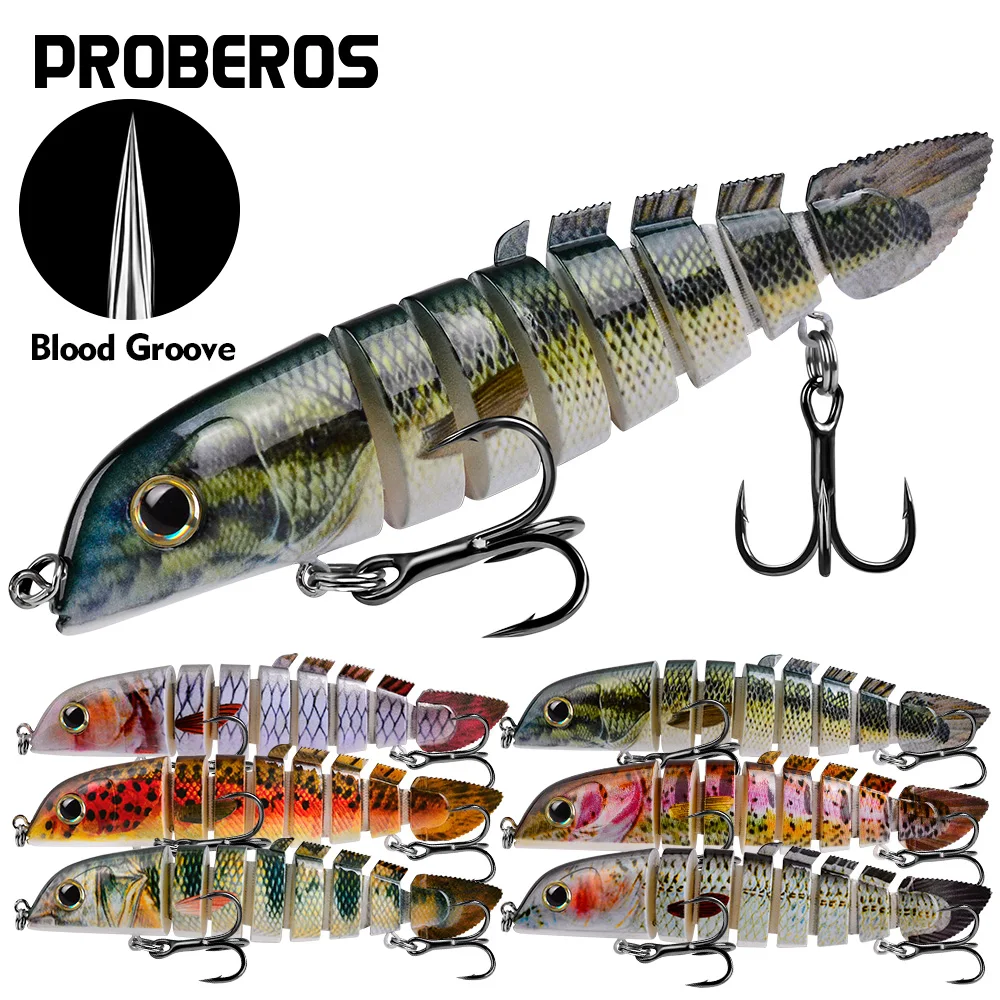 Señuelos de Pesca de agua salada, cebos multiarticulados Swimbait biónico Artificial, accesorios de pesca de agua dulce, tamaño 21,8g/13cm, 1 piezas - imagen 2