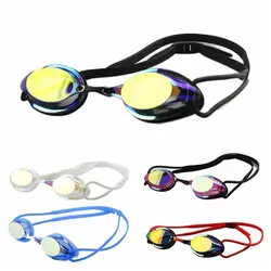 Gafas ópticas antiniebla para natación de carrera, gafas de natación impermeables reemplazables, profesionales con revestimiento electrochapado para exteriores