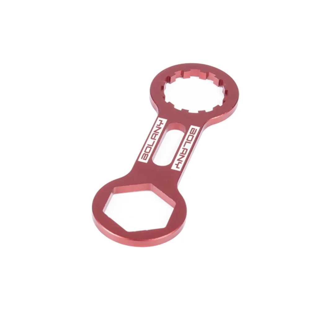 Llave de horquilla de bicicleta de montaña, llave de desmontaje, llave de horquilla de aire, negro, rojo, azul, plata, 26mm, 12T - imagen 2