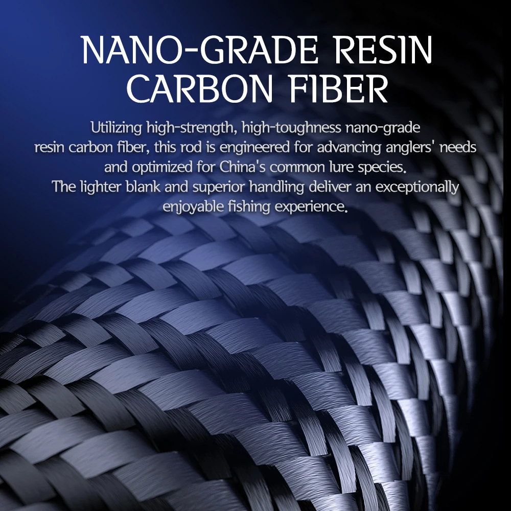 ABU Garcia Original Hornet Spears Spining/Casting 2 secciones caña de pescar 1,98 m-2,43 m Fuji A-Guide Ring/siento de carrete Nano Carbon - imagen 4