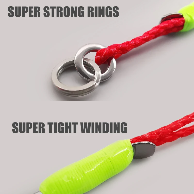 Gancho de agua dulce de asistente único de repuesto ISEAMA LUREHOLIC de 6-FW con cola de TINSEL brillante - imagen 4