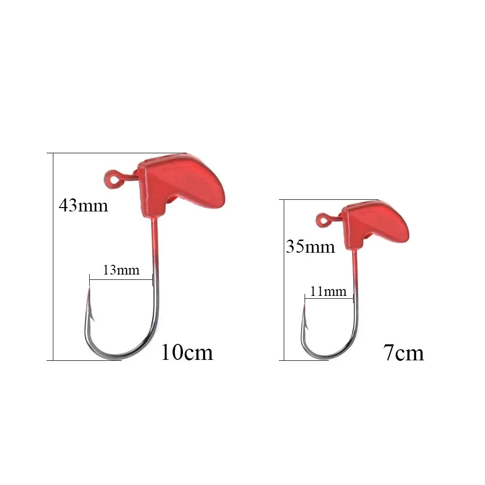 NGB 3 uds 7g 14,5g Jig Head Señuelos de Pesca blandos camarones 7-10cm calamar Jigging silicona cebo Artificial accesorios de pesca - imagen 5