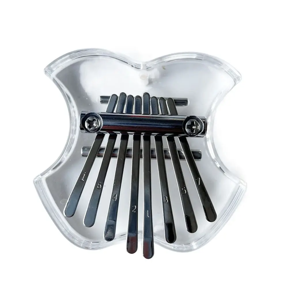 Mini Piano de dedo con arpa para dedos, fácil de aprender, exquisito, 8 teclas, regalo Kalimba, Piano de mano Marimba para principiantes - imagen 4