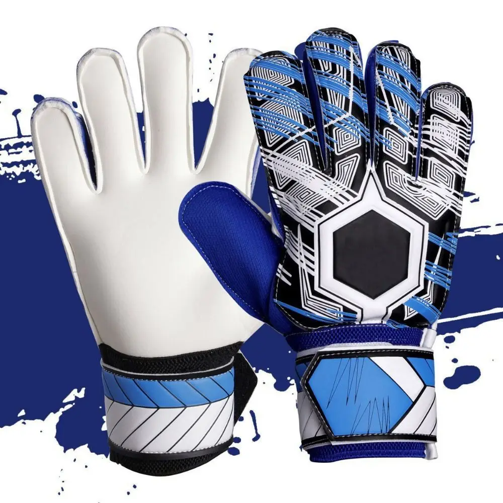 Guantes de portero con protección para los dedos, guantes de fútbol de látex antideslizantes resistentes al desgaste, guantes deportivos gruesos duraderos para entrenamiento de fútbol - imagen 4