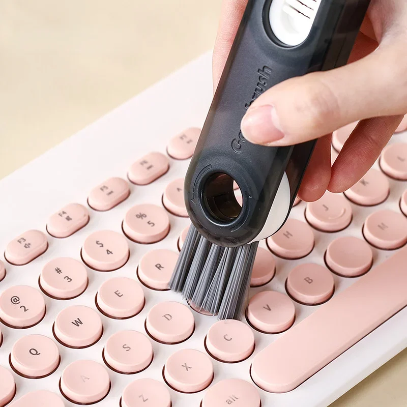 Cepillo limpiador de huecos de botellas 3 en 1, cepillos de limpieza de tazas multifuncionales, herramienta de limpieza de botellas de agua, Mini cepillo de silicona en forma de U - imagen 4