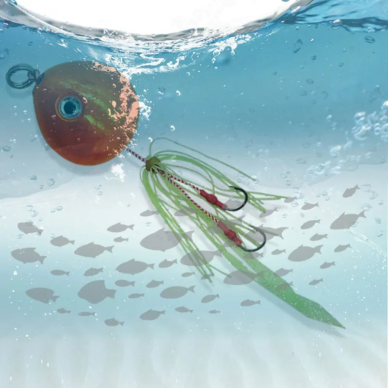 AS Pesca Madai Inchiku pesca de JIg lento 40g60g80g100g cabeza de plantilla de Metal Leurre falda de pulpo Kingfish Grouper Jigging señuelo - imagen 2