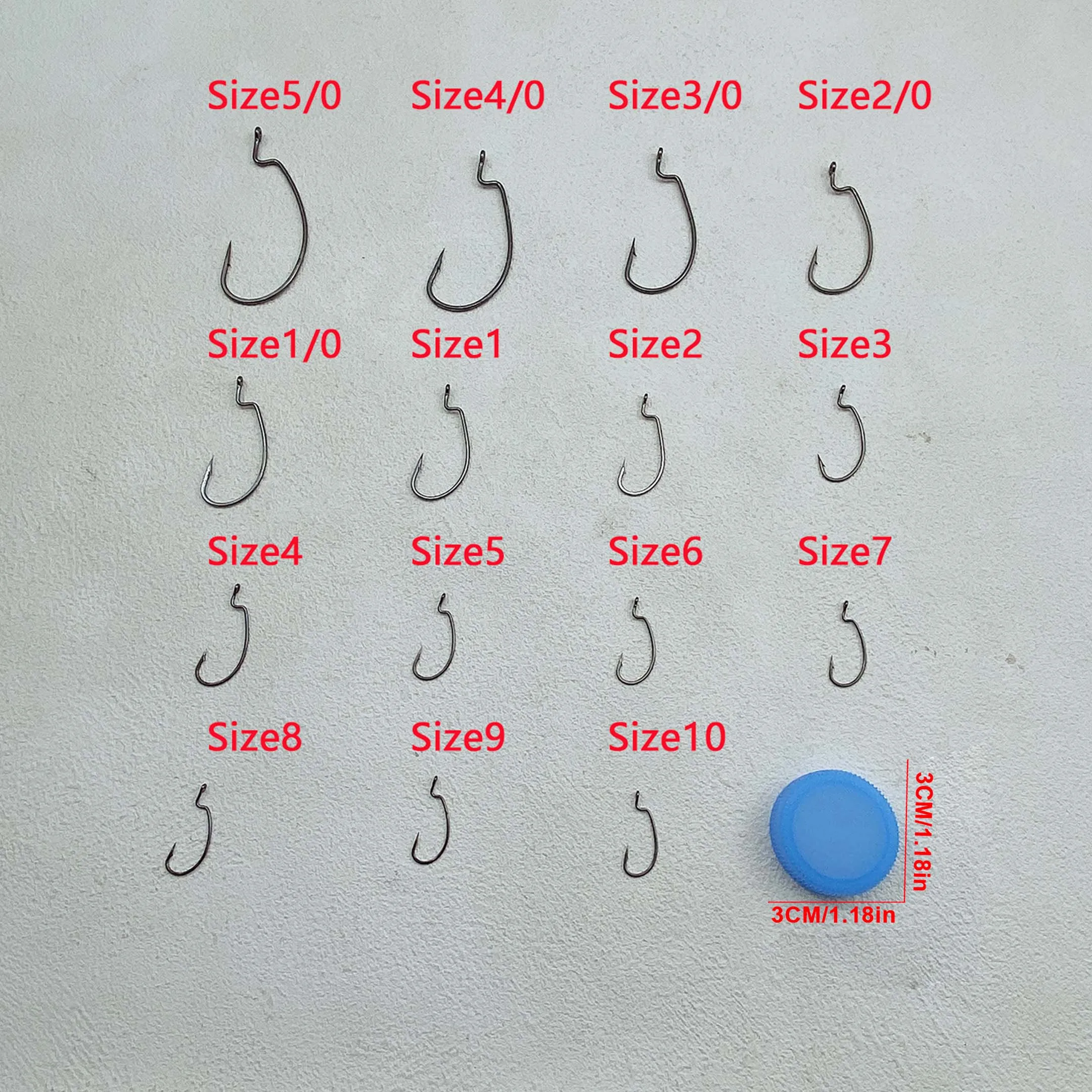 Anzuelos offset anchos con espoleta para señuelos blandos - imagen 5